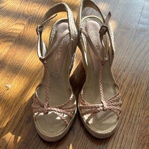 Tan Espadrille Wedges